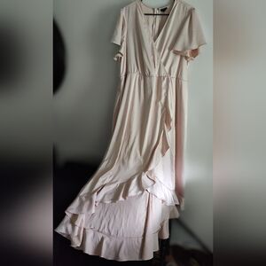 Torrid Satin Maxi Hi-low Dress